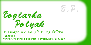 boglarka polyak business card